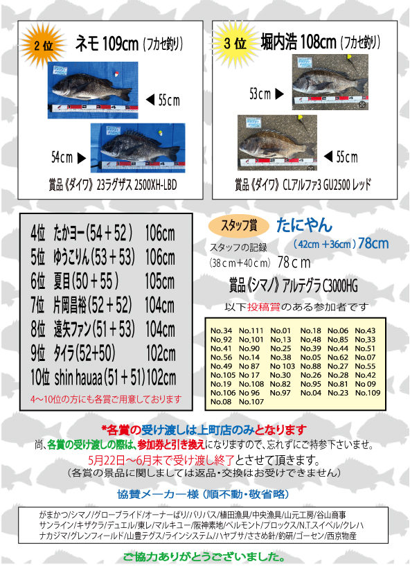 チヌフォトダービー2026