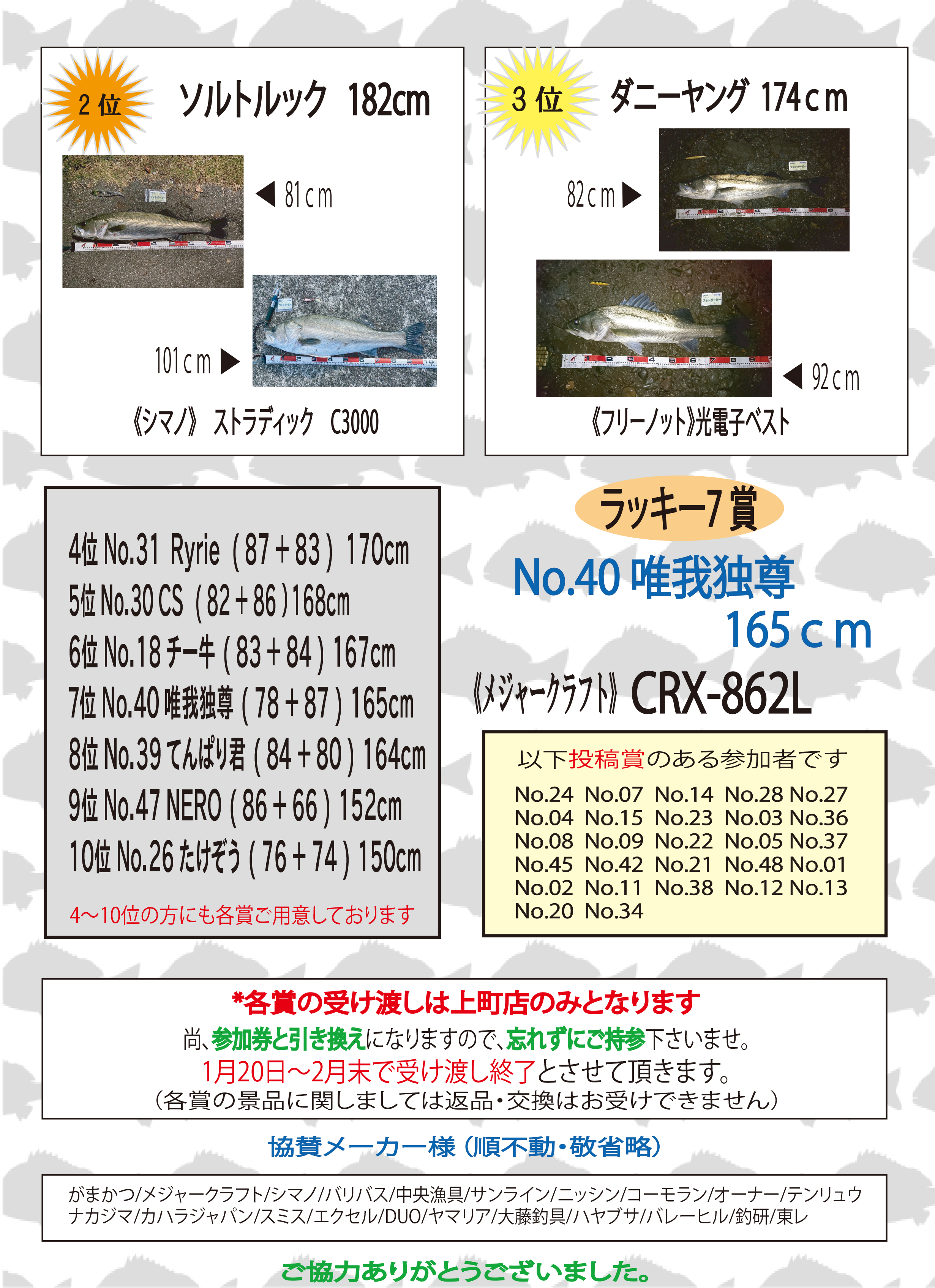 第10回シーバスフォトダービー